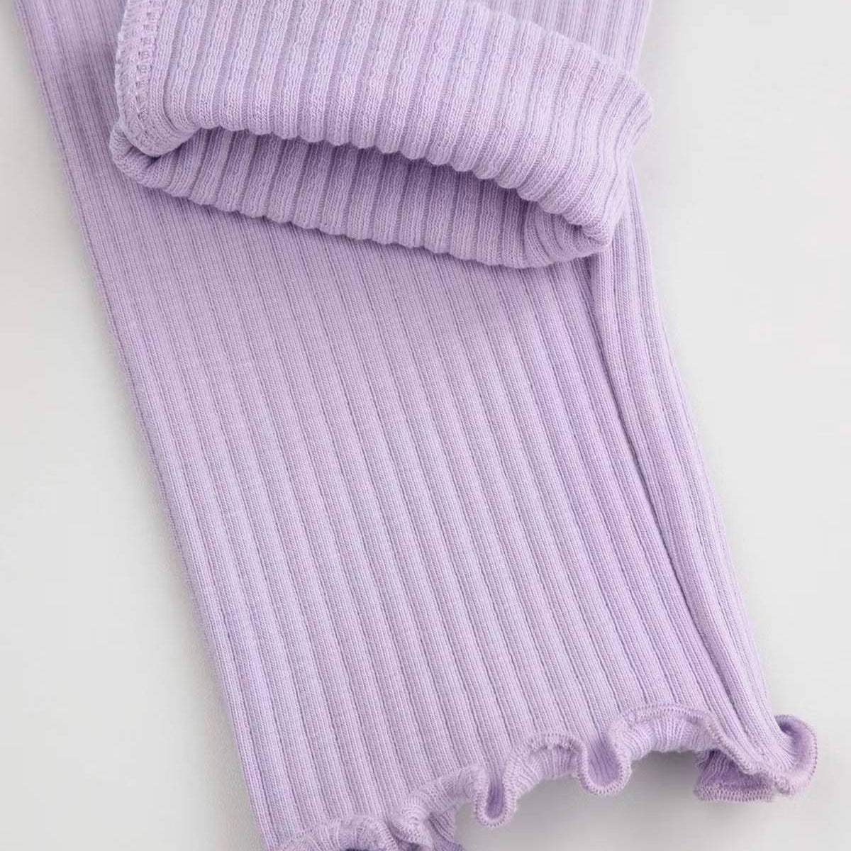 Leggings - Ribbed Light Purple