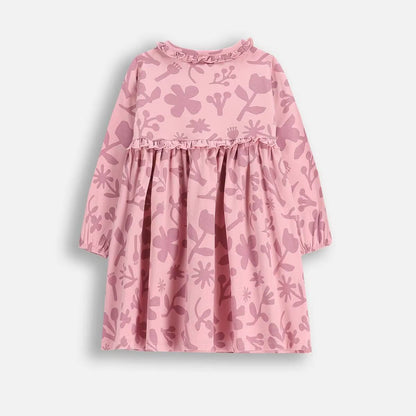 Ungbarnakjóll - Pink Botanical
