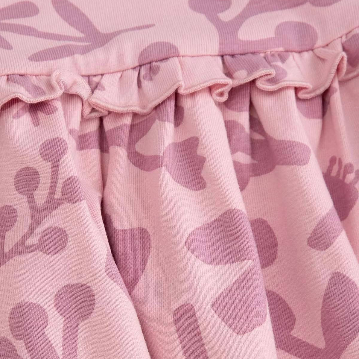 Ungbarnakjóll - Pink Botanical