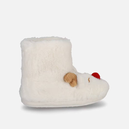 Jólainniskór - Bootie Slippers White Reindeer
