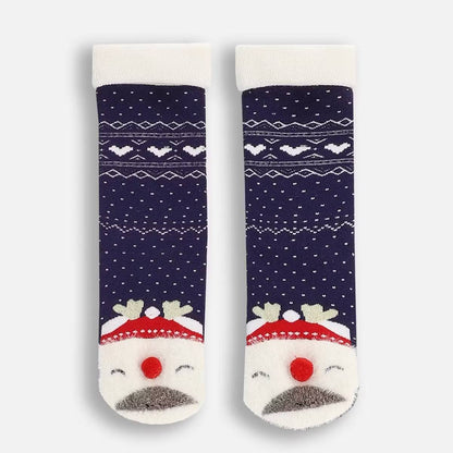 Jólasokkar með stoppi - Frotte Navy White