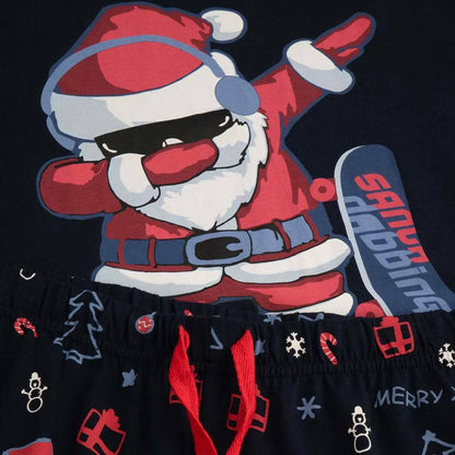 Jólanáttföt - Navy Santa