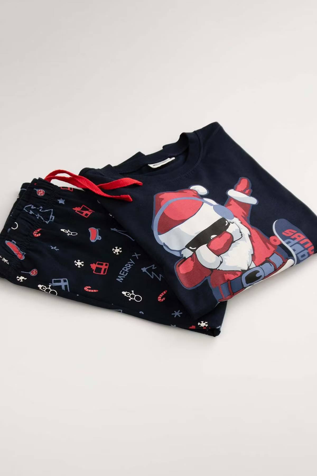Jólanáttföt - Navy Santa