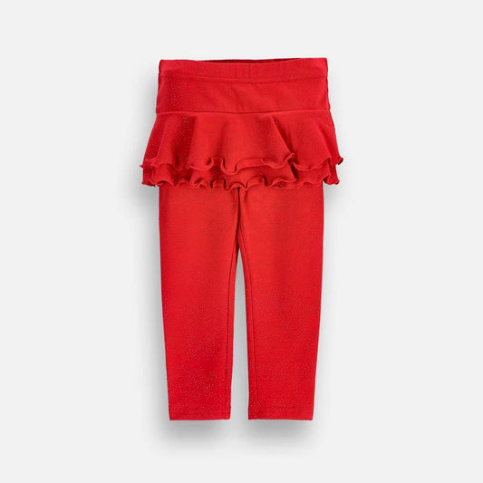 Leggings - Red Gold Sparkle