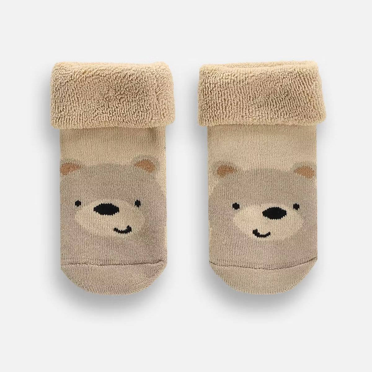 Sokkar með stoppi - Frotte Beige Bear
