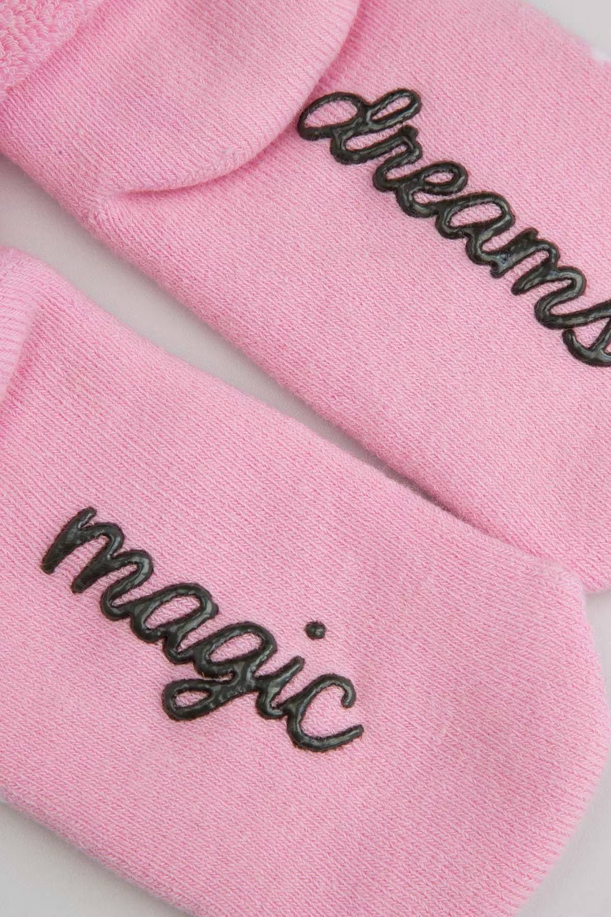 Sokkar með stoppi - Frotte Pink Unicorn