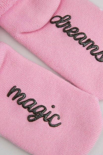 Sokkar með stoppi - Frotte Pink Unicorn