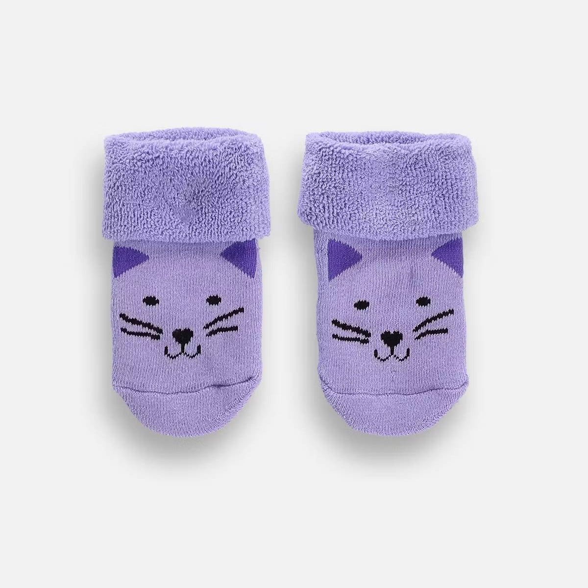 Sokkar með stoppi - Frotte Violet Kisa