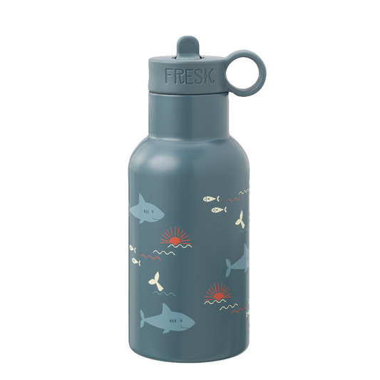 Vatnsbrúsi úr stáli með röri - Shark 350ml