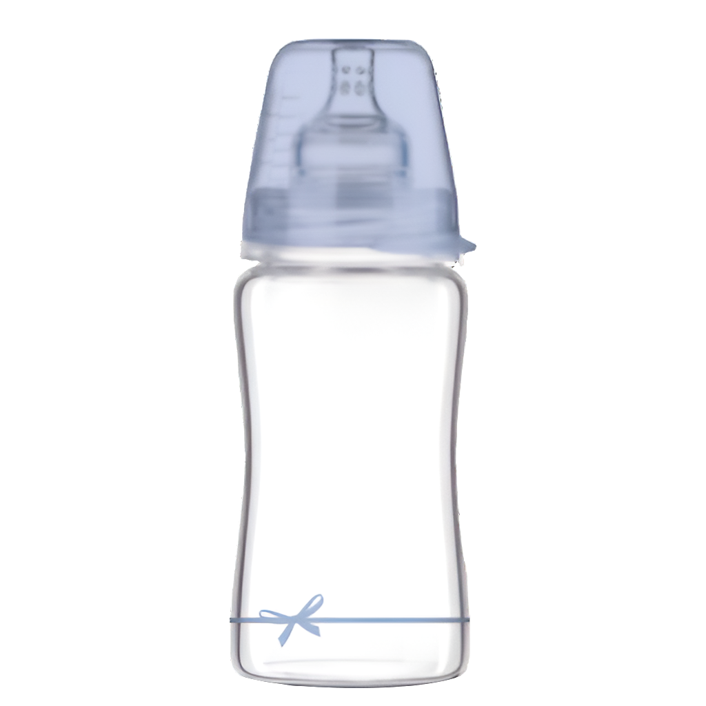 Glerpeli - LOVI Dynamic Glass Bottle 250ml - Baby Blue