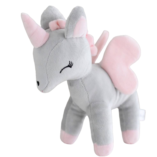 Plush Unicorn Gray M