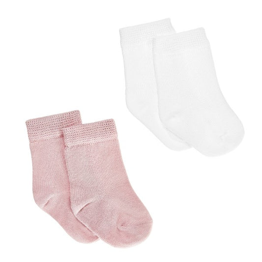 Bambus Ungbarnasokkar 2-pack Pearl Dusty Pink