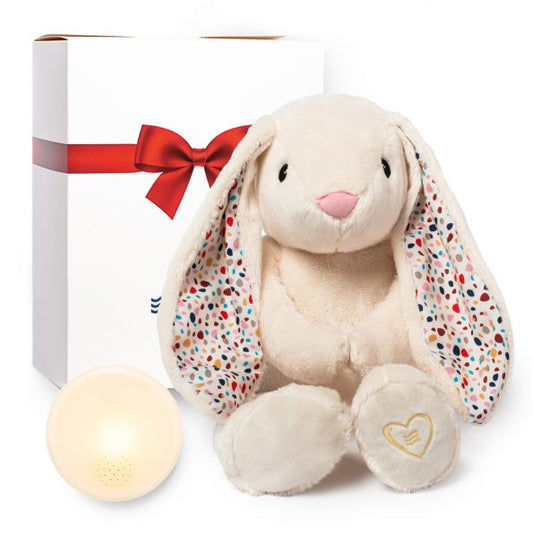 Lumi Humming Bunny with night light and lullabies - Cream