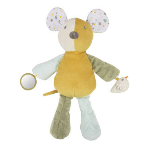 Soft Rattling Cuddle Toy with a Squeaker - Newborn Mouse 53cm