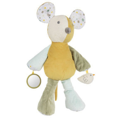 Soft Rattling Cuddle Toy with a Squeaker - Newborn Mouse 53cm