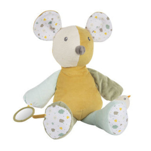 Soft Rattling Cuddle Toy with a Squeaker - Newborn Mouse 53cm