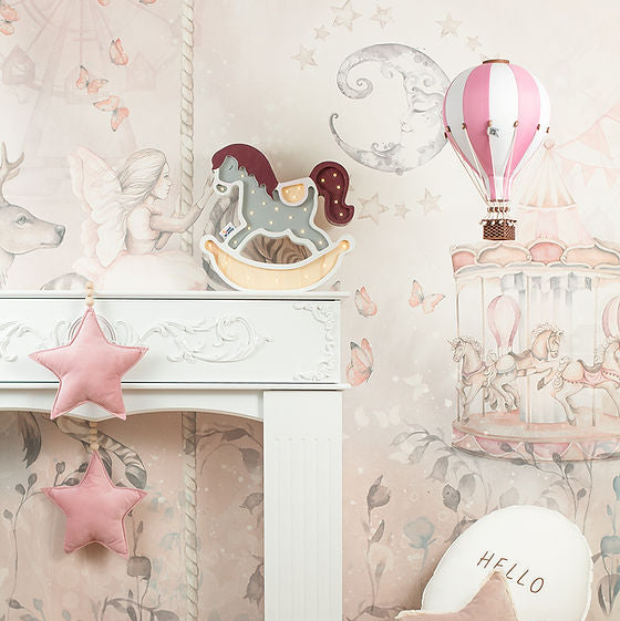 Loftbelgur - White/Light Pink S, M & L