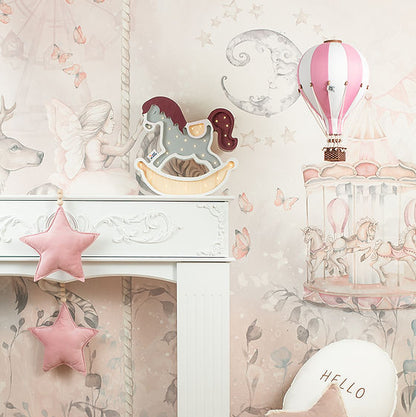 Loftbelgur - White/Light Pink S, M & L