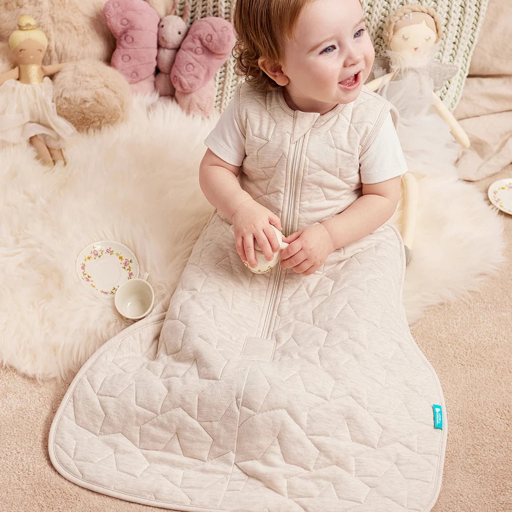 Love To Dream Svefnpoki Ermalaus - Oatmeal Stars 2.5Tog