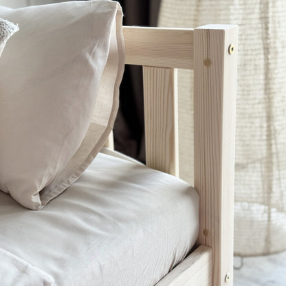 Barnarúm Basic David Natural PLUS 190x90cm - Pure Wood Collection - VÆNTANLEGT Í LOK JÚNÍ