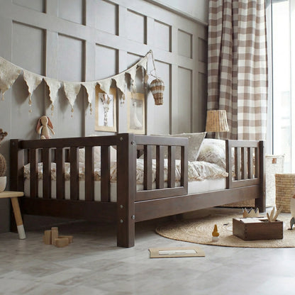Barnarúm Basic Love Dark Walnut