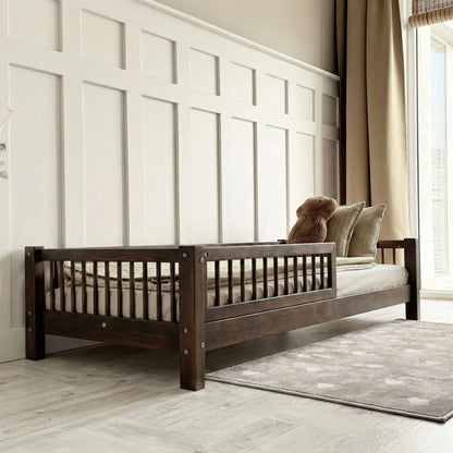 Barnarúm Basic Dark Walnut