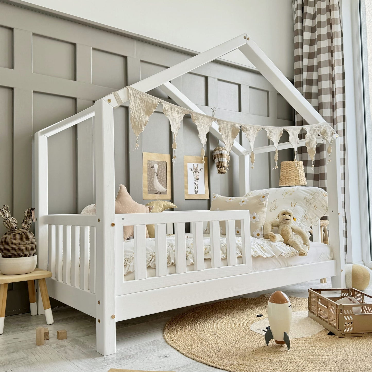 Húsrúm Housebed White 200x90cm - FORPÖNTUN