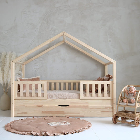 Húsrúm Housebed Natural DUO PLUS 190x90cm - VÆNTANLEGT Í LOK JÚNÍ