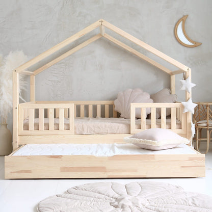Húsrúm Housebed Natural DUO PLUS 190x90cm - VÆNTANLEGT Í LOK JÚNÍ