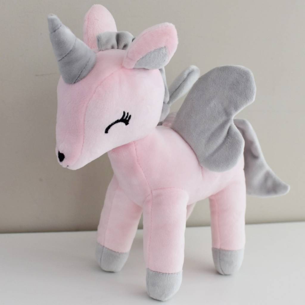 Plush Unicorn Pink L