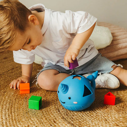 Narwhal - Silicone Shape Sorter