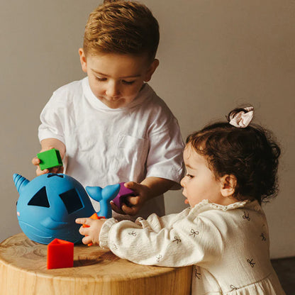 Narwhal - Silicone Shape Sorter