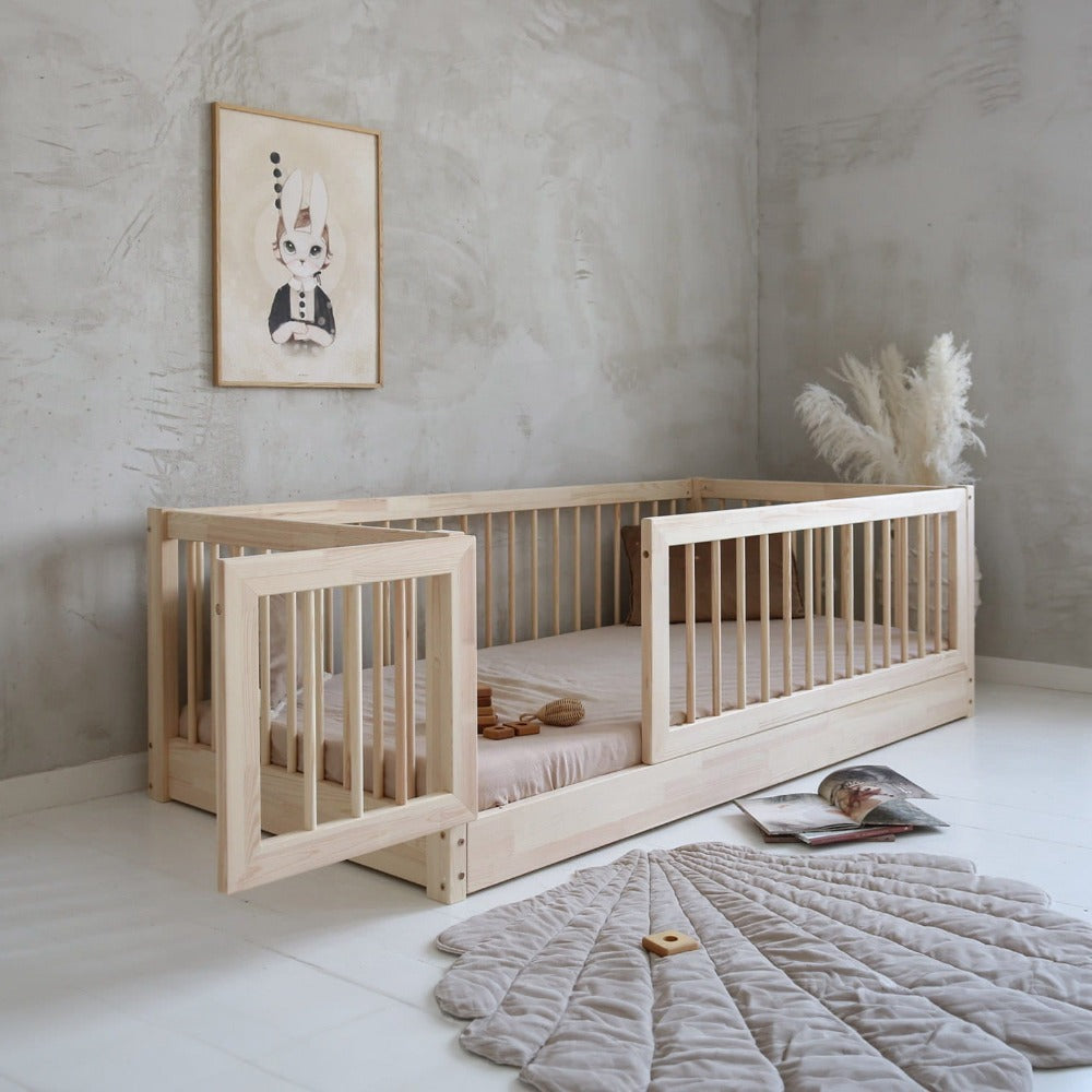 Ungbarnarúm Basic Bambi Cot Natural 200/100cm