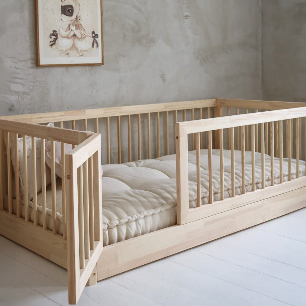 Ungbarnarúm Basic Bambi Cot Natural 200/100cm