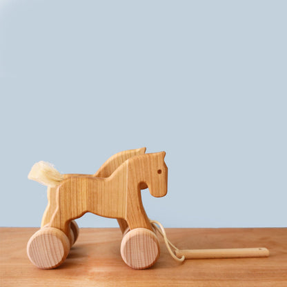 Double Wooden Horses - Pull Toy