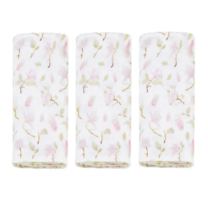 Muslin Taubleyjur úr Bambus 3-pack - Magnolia