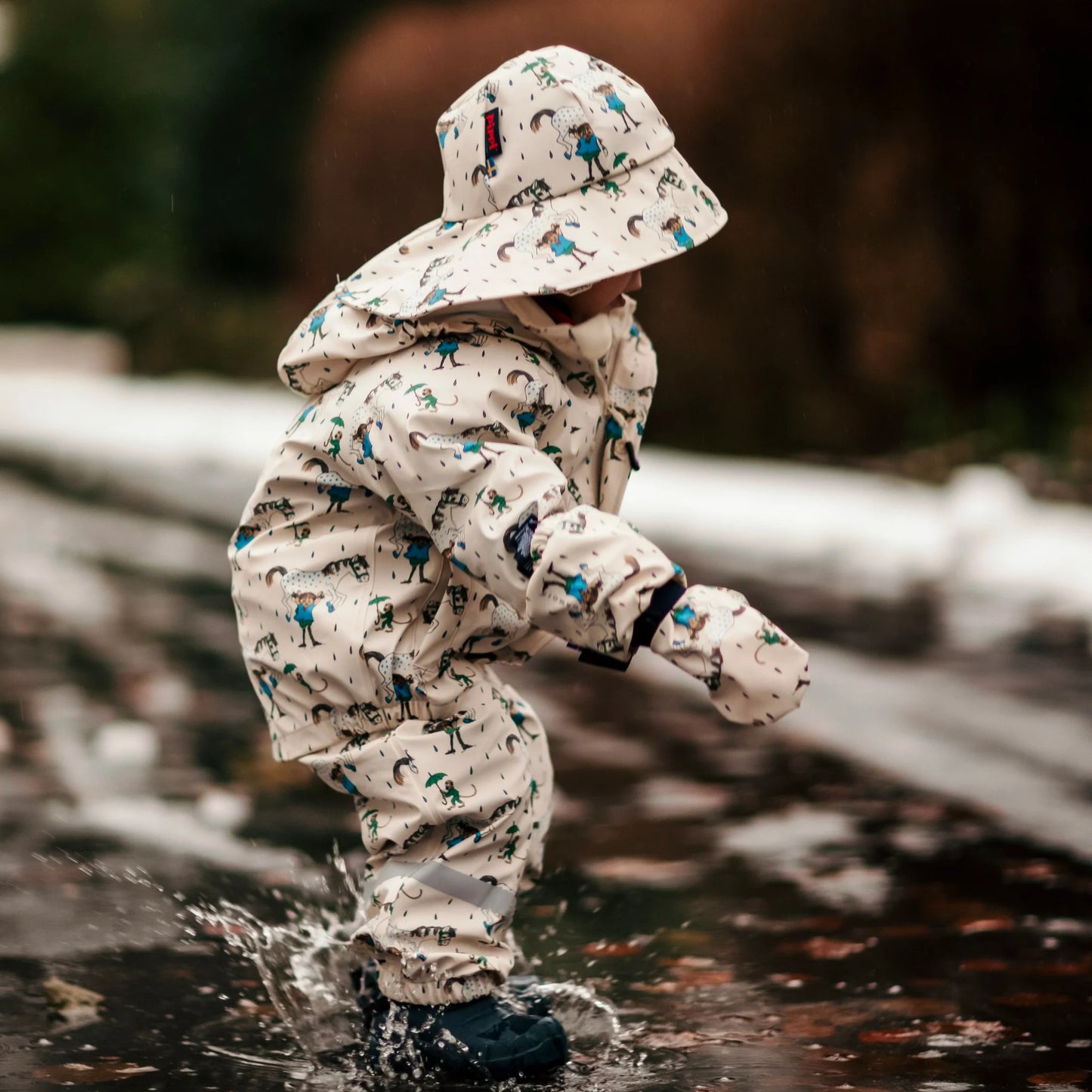 Rain Hat Denim Blue - Lína Langsokkur - FORPÖNTUN