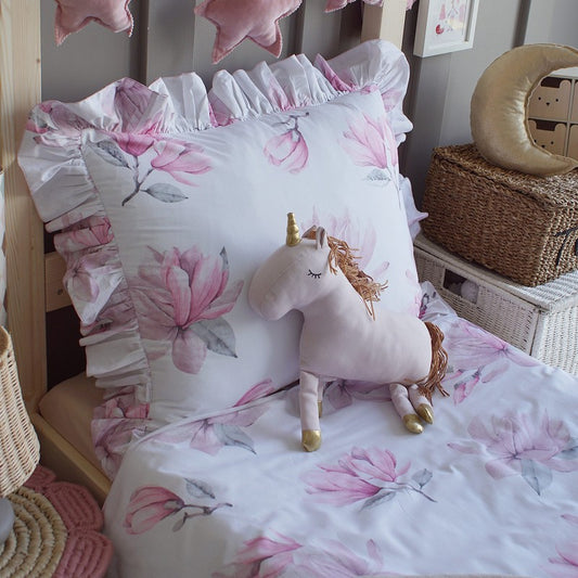 Ungbarnarúmföt - Magnolia Frills 90x120cm