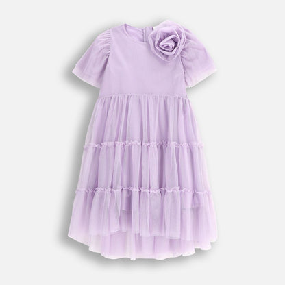 Tulle Kjóll - Purple