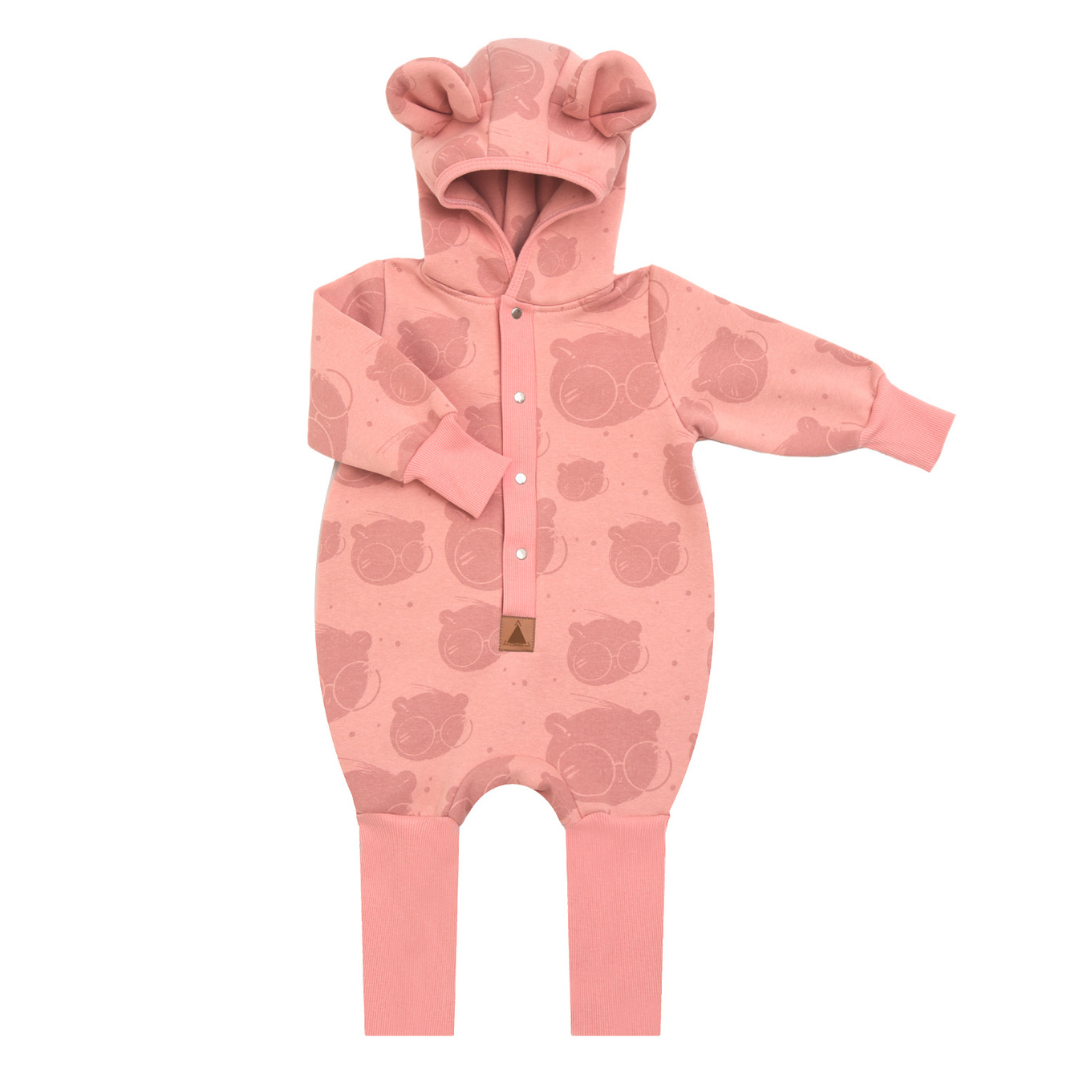Heilgalli með eyrum - Bear with Glasses Pink