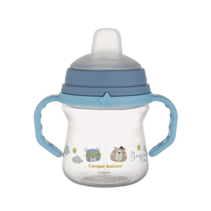 Drykkjarmál - First Cup with Silicone Spout 150ml & 250ml Blue
