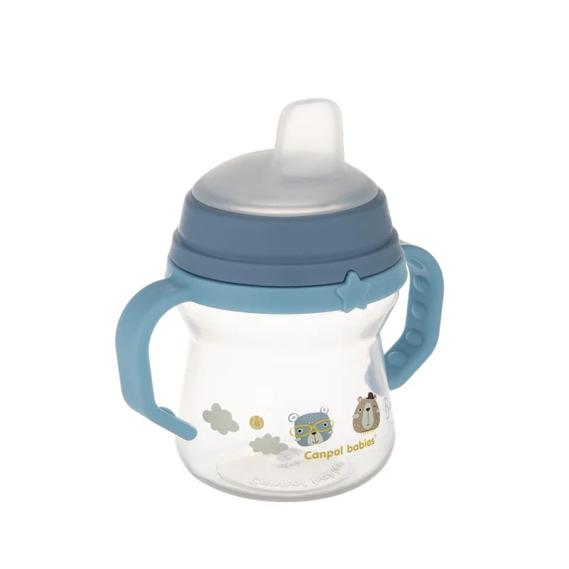 Drykkjarmál - First Cup with Silicone Spout 150ml & 250ml Blue