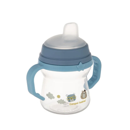 Drykkjarmál - First Cup with Silicone Spout 150ml & 250ml Blue
