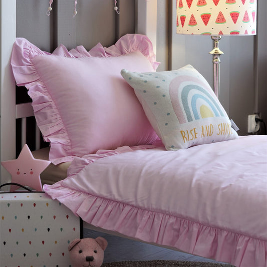 Ungbarnarúmföt - Pink Frills 90x120cm