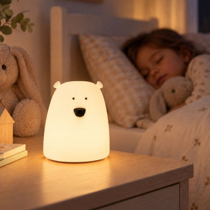 Silicon Lampi - Small Bear White