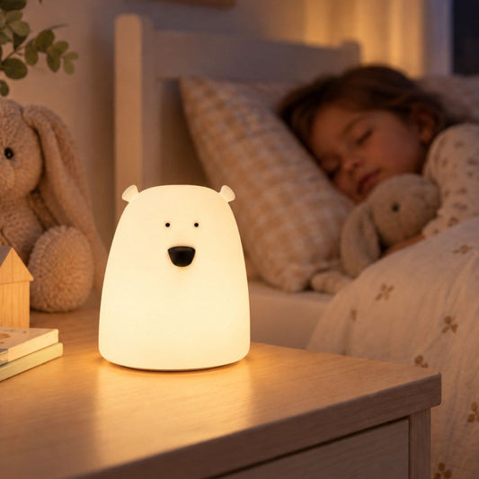 Silicon Lampi - Small Bear White