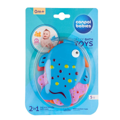 Baðleikföng - Mini Bath Mat Toys 5pcs