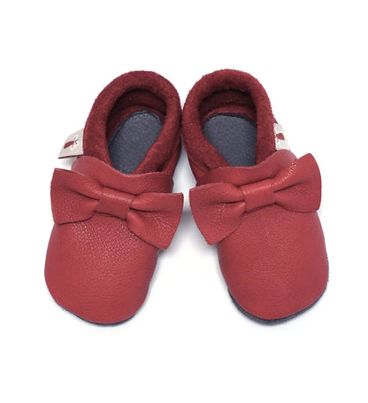 Inniskór - Baobaby Cherry með slaufu