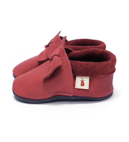 Inniskór - Baobaby Cherry með slaufu