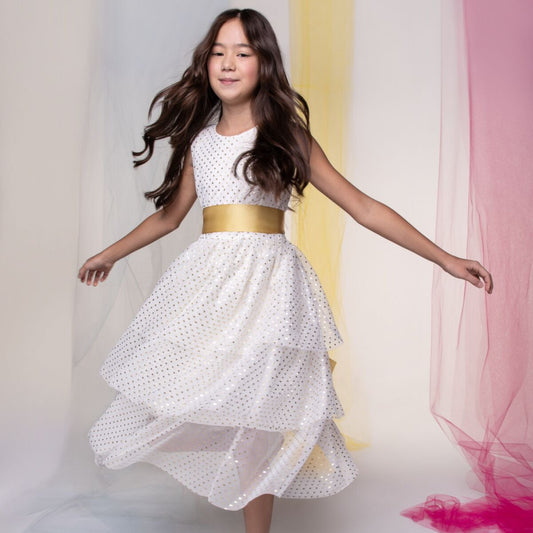 Kjóll - Tulle Polka White